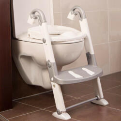  KidsKit WC fellépő lépcső, bili és szűkítő, 3 az 1-ben, fehér-ezüst (600060240)