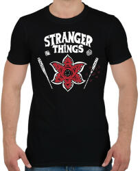 printfashion Stranger Thing _HELLFIRE CLUB2 - Férfi póló - Fekete (7268782)