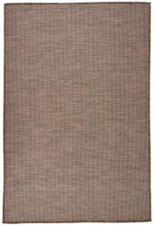 vidaXL barna lapos szövésű kültéri szőnyeg 120 x 170 cm (340788)