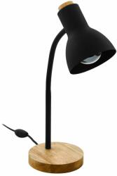 EGLO Lampa de birou Veradal 98832, 1xE27, H: 49 cm, neagra (98831)