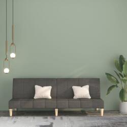vidaXL Canapea extensibilă cu 2 locuri, gri deschis, textil (337546) Canapea