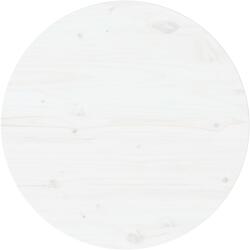 vidaXL Blat de masă, alb, Ø60x2, 5 cm, lemn masiv de pin (813654) - vidaxl