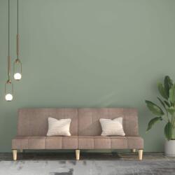 vidaXL Canapea extensibilă cu 2 locuri, gri taupe, textil (337556) Canapea