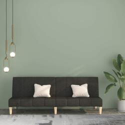 vidaXL Canapea extensibilă cu 2 locuri, gri închis, textil (337547) Canapea