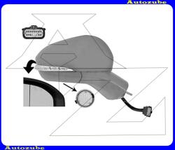 FORD MONDEO MK5 2015.01-2019.01 Visszapillantó tükör jobb, elektromosan behajló, fűthető-aszférikus tükörlappal, kilépőfénnyel, fényezhető borítással, irányjelzővel 25581044