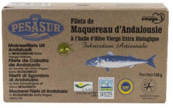 Pesasur makréla filé bio extraszűz olívaolajban, dobozban 120g