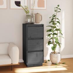 vidaXL Servantă, gri, 32x34x75 cm, lemn masiv de pin (813369) Comoda
