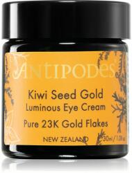 Antipodes Kiwi Seed Gold Luminous Eye Cream élénkítő szemkrém aranytartalommal 30 ml