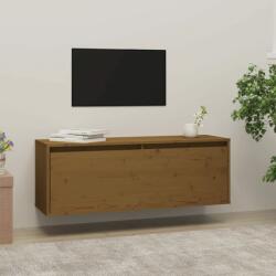 vidaXL Dulap de perete, maro miere, 100x30x35 cm, lemn masiv de pin (813471) Raft