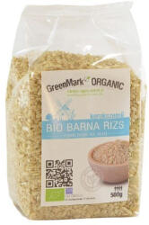 Greenmark bio kerekszemű barna rizs 500g