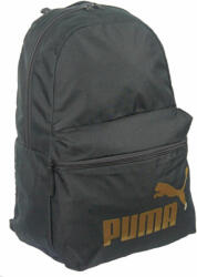 PUMA 1 + 1 zsebes fekete vászon hátizsák Puma (079943 03 fekete-arany)