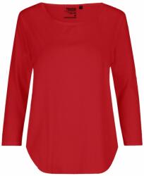 Neutral Tricou cu mânecă 3/4 pentru femei din bumbac organic Fairtrade - Roșie | XS (NE-O81006-1000304249)