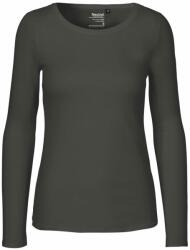 Neutral Tricou cu mânecă lungă pentru femei din bumbac organic Fairtrade - Cărbune | L (NE-O81050-1000329623)