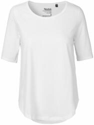 Neutral Tricou cu mânecă 3/4 pentru femei din bumbac organic Fairtrade - Albă | L (NE-O81004-1000212279)