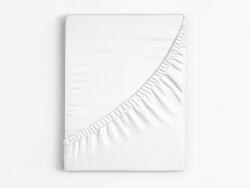 Goldea cearceaf de pat cu elastic din bumbac - alb 120 x 200 cm