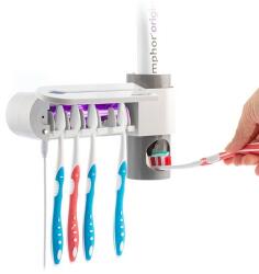 InnovaGoods Sterilizator UV pentru periute de dinti cu suport si distribuitor de pasta de dinti Smiluv InnovaGoods Home Houseware