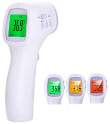 Aiqura Termometru digital cu infrarosu TD4 non-contact, multifunctional, display in 3 culori
