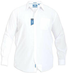 D555 cămașă bărbătească AIDEN Classic Regular supradimensionat Alb 6XL