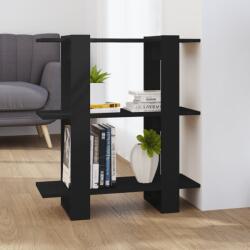 vidaXL Bibliotecă/Separator cameră, negru, 80x30x87 cm (811584) Biblioteca