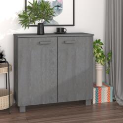 vidaXL Servantă „HAMAR, gri închis, 85x35x80 cm, lemn masiv pin (340494) Comoda