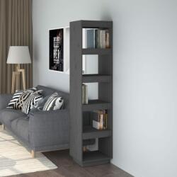 vidaXL Bibliotecă/Separator cameră gri 40x35x167 cm lemn masiv de pin (810856) Biblioteca