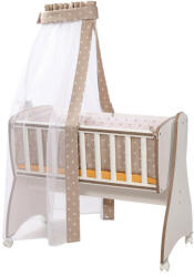 Lorelli Set pentru balansoar FIRST DREAMS Ranforce Coroane Latte 66781 (20051164801) Lenjerii de pat bebelusi‎, patura bebelusi