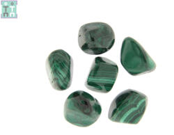  Malachit Rulat Natural - 20-26 x 19-23 mm ( M ) - 1 Buc