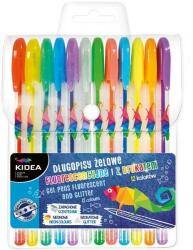 kidea Fluoreszkáló zselés toll 12 db-os (DZ12KA)
