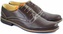 Rovi Design Oferta marimea 43 - Pantofi barbati eleganti din piele naturala, culoare maro - LP37M - ciucaleti