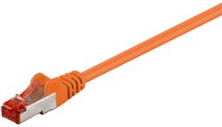 Goobay Cablu CAT6 25m patch SFTP (PiMF) 250MHz cupru ecranat RJ45 portocaliu Goobay (95649)