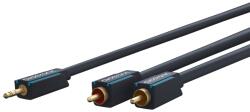 clicktronic Cablu Profesional audio Jack 3.5 mm - 2x RCA 1m cupru OFC Clicktronic 70465 (70465)