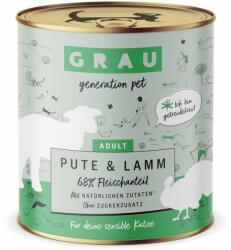 Grau GRAU Pachet economic Adult Fără cereale 12 x 800 g - Curcan & miel