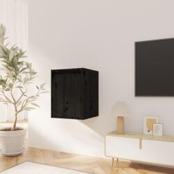 vidaXL Dulap de perete, negru, 30x30x40 cm, lemn masiv de pin (813483) Raft