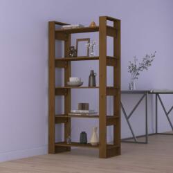 vidaXL Bibliotecă/Separator cameră, maro miere, 80x35x160 cm, lemn pin (813912) Biblioteca