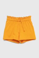 United Colors of Benetton pantaloni scurți din bumbac pentru copii culoarea portocaliu, neted PPYY-SZG030_22X