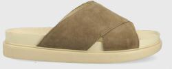Vagabond Shoemakers papuci din piele Erin femei, culoarea maro, cu platforma PPYY-KLD038_88X