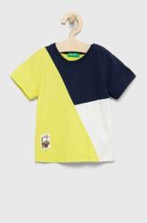 Benetton tricou de bumbac pentru copii cu imprimeu PPYY-TSB09O_MLC