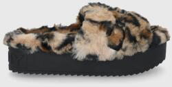 DKNY Papuci femei, culoarea maro, cu platformă 9BY8-KLD05C_88X