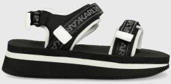 Karl Lagerfeld sandale VELOCITA WEDGE KC femei, culoarea negru, cu platformă KL81905 PPYY-OBD0Y3_99X