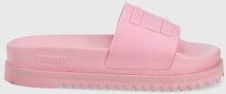 Tommy Jeans papuci femei, culoarea roz, cu platforma PPYY-KLD12R_03X