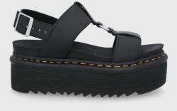 Dr. Martens sandale de piele Francis femei, culoarea negru, cu platformă DM26525001. Francis-Black PPY8-OBD1W7_99X