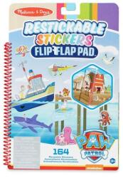 Melissa & Doug kreatív játék, újrahasználható matrica füzet, Mancs Őrjárat - Kaland-öböl (33254) - lurkojatek