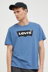 Levi's pamut póló nyomott mintás - kék XS - answear - 8 090 Ft