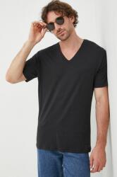 Michael Kors pamut póló fekete, sima - fekete M - answear - 13 990 Ft