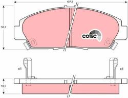TRW set placute frana, frana disc TRW COTEC GDB1061 (GDB1061)