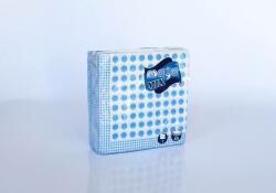Szidibox Karton Maya Mix kék pöttyös szalvéta 32x32cm 45db/cs (SZID-01078)