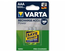 VARTA Set acumulatori AAA (R3) NiMH 1000mAh 2buc/blister 5703 Varta (VARTA-5703B) - sogest Baterie reincarcabila