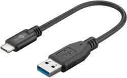 Goobay Cablu USB TYPE C - USB A 3.0 15cm sincronizare incarcare Super Speed 5Gbit/s cupru Goobay (45247) - sogest