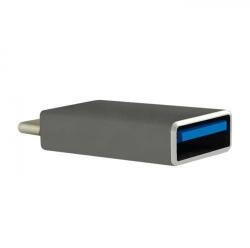 Qoltec Adaptor USB 3.0 A mama - USB Type C tata carcasa aluminiu QOLTEC (50479) - sogest