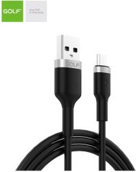GOLF Cablu USB la micro USB Golf Data Sync Metal Braided 3A negru GC-71m (GC-71m-BLACK)